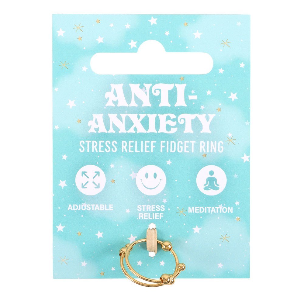 Something Different - Rain or Shine AntiAnxiety Fidget Ring Ring - Gold coloured